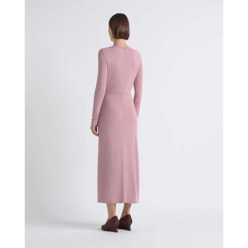 Cue Long Sleeve Drape Midi Dress image number 1